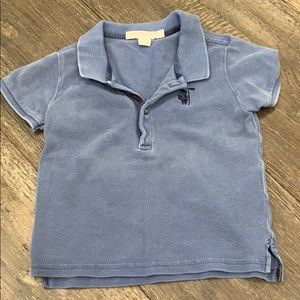 Baby boy blue polo shirt sz 12 m